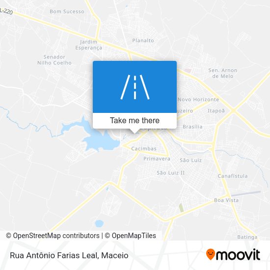 Rua Antônio Farias Leal map