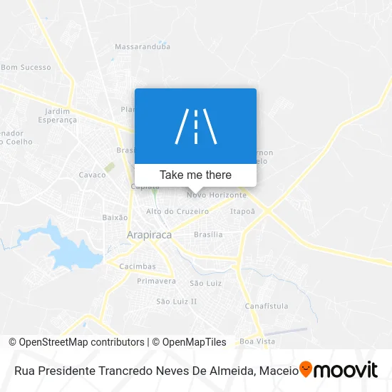 Rua Presidente Trancredo Neves De Almeida map
