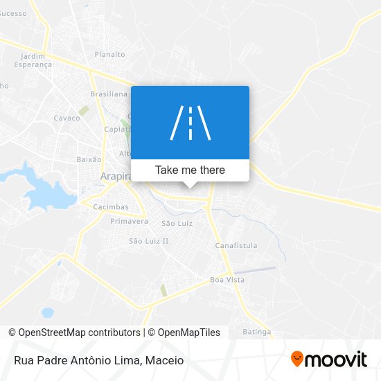 Rua Padre Antônio Lima map