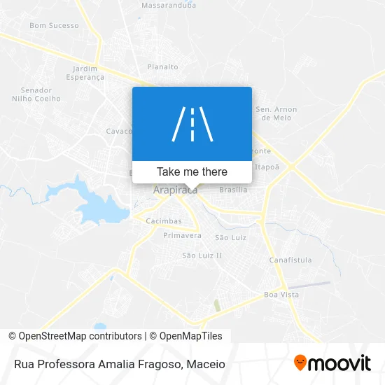 Rua Professora Amalia Fragoso map