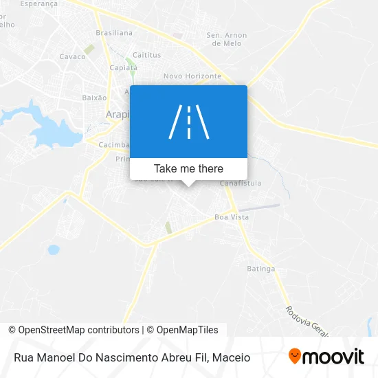 Rua Manoel Do Nascimento Abreu Fil map