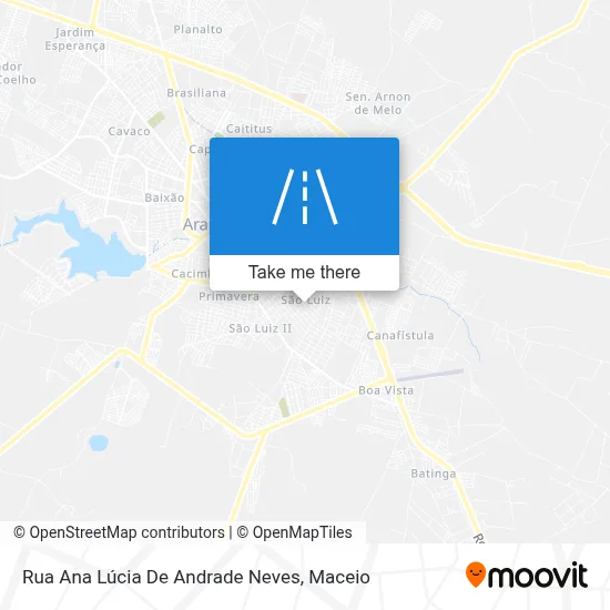Rua Ana Lúcia De Andrade Neves map