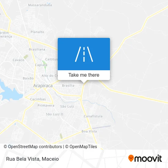 Rua Bela Vista map