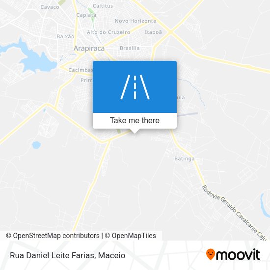 Rua Daniel Leite Farias map
