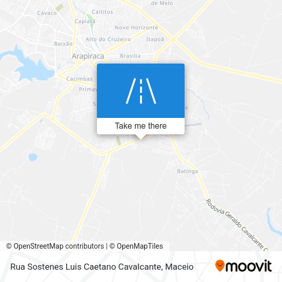 Rua Sostenes Luis Caetano Cavalcante map