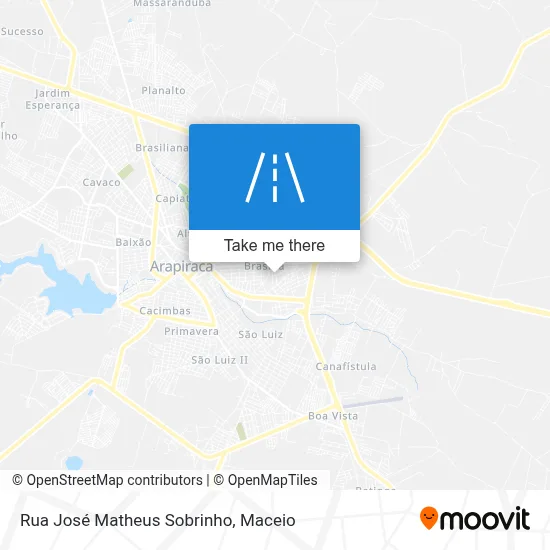 Rua José Matheus Sobrinho map