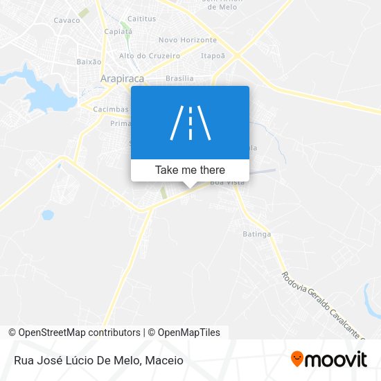 Rua José Lúcio De Melo map