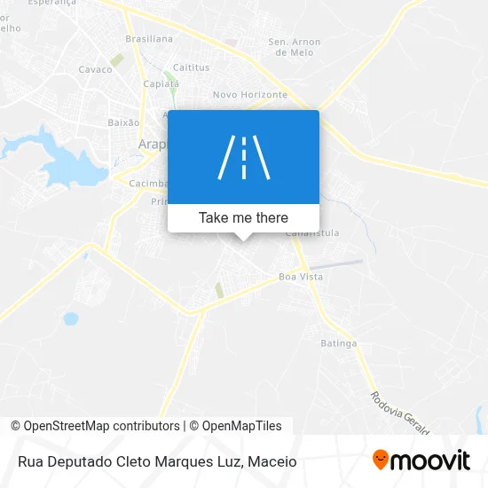 Rua Deputado Cleto Marques Luz map
