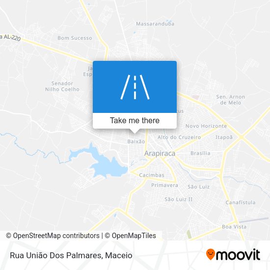 Rua União Dos Palmares map