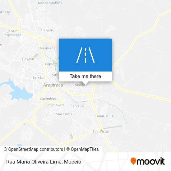 Rua Maria Oliveira Lima map