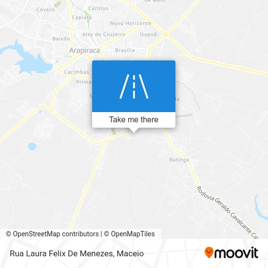 Rua Laura Felix De Menezes map