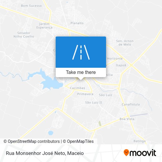 Rua Monsenhor José Neto map