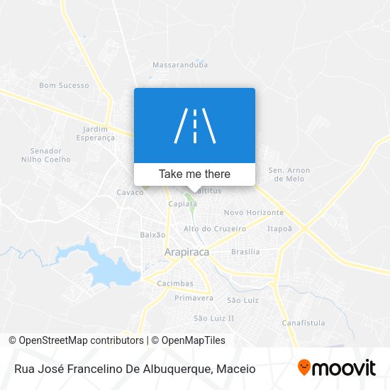 Rua José Francelino De Albuquerque map