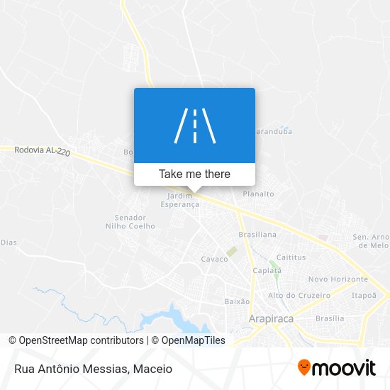 Rua Antônio Messias map