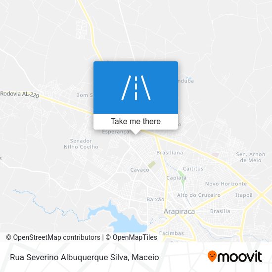 Rua Severino Albuquerque Silva map