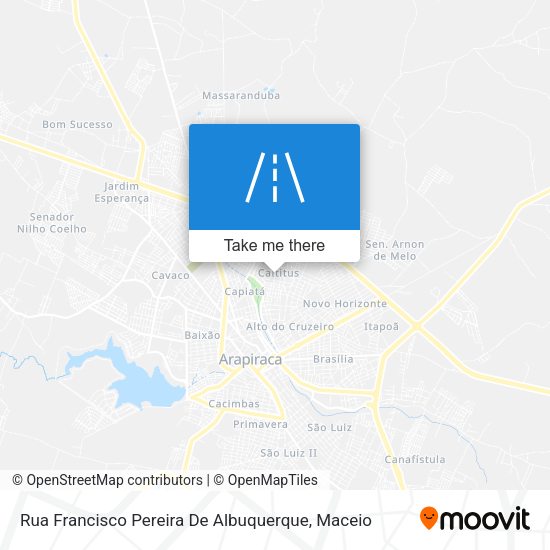 Rua Francisco Pereira De Albuquerque map