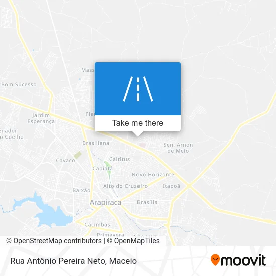 Rua Antônio Pereira Neto map