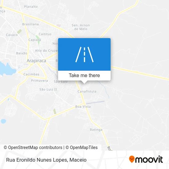 Rua Eronildo Nunes Lopes map
