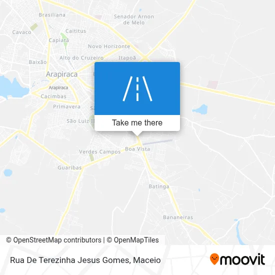 Rua De Terezinha Jesus Gomes map
