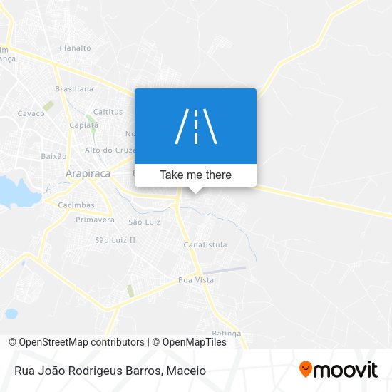 Rua João Rodrigeus Barros map