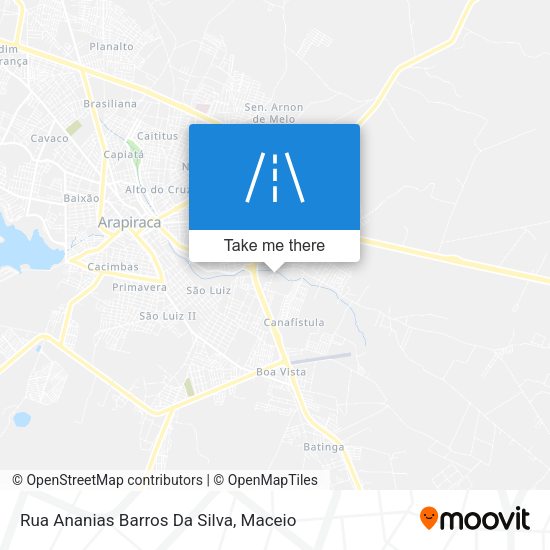 Rua Ananias Barros Da Silva map