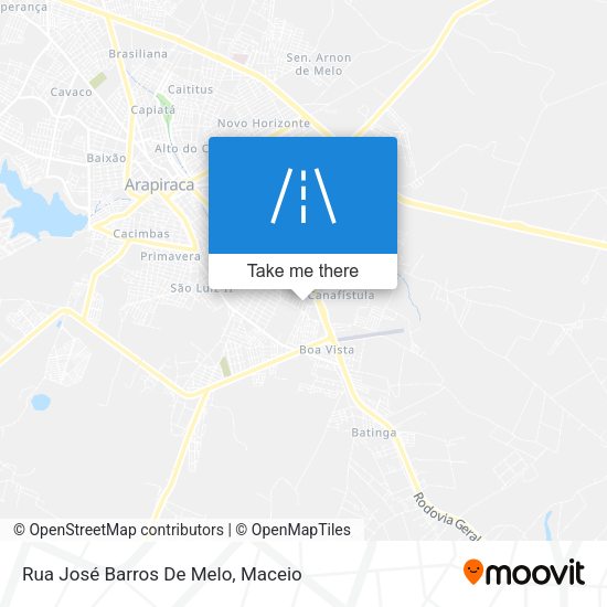 Rua José Barros De Melo map