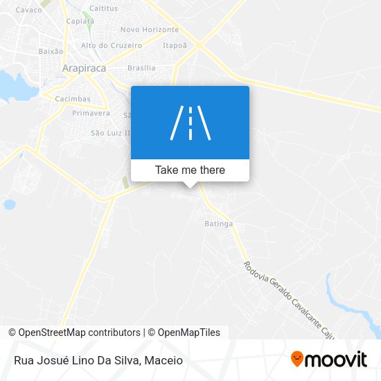 Rua Josué Lino Da Silva map