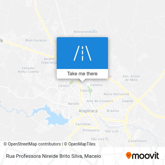 Rua Professora Nireide Brito Silva map