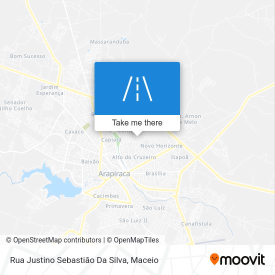 Rua Justino Sebastião Da Silva map