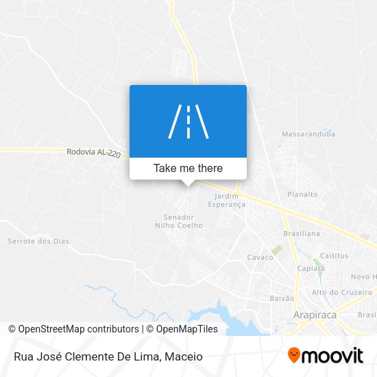 Rua José Clemente De Lima map