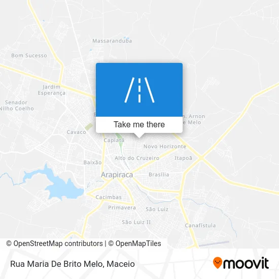 Rua Maria De Brito Melo map