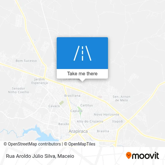 Rua Aroldo Júlio Silva map