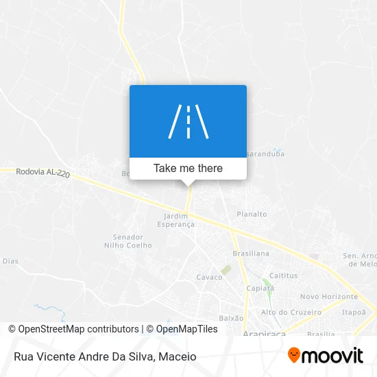 Rua Vicente Andre Da Silva map