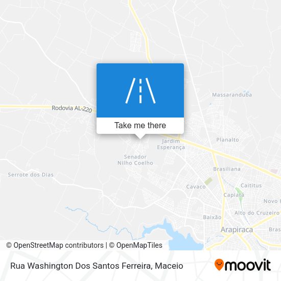 Rua Washington Dos Santos Ferreira map