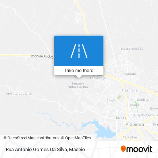 Rua Antonio Gomes Da Silva map