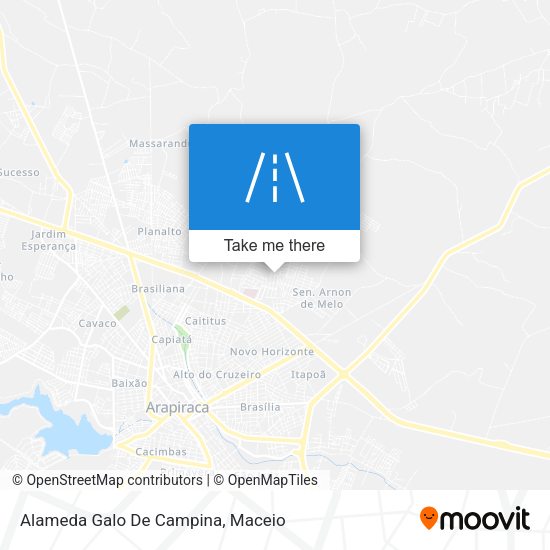 Alameda Galo De Campina map