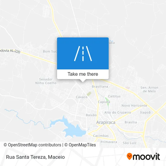 Rua Santa Tereza map