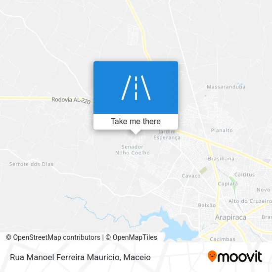 Rua Manoel Ferreira Mauricio map