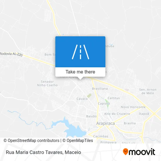 Rua Maria Castro Tavares map