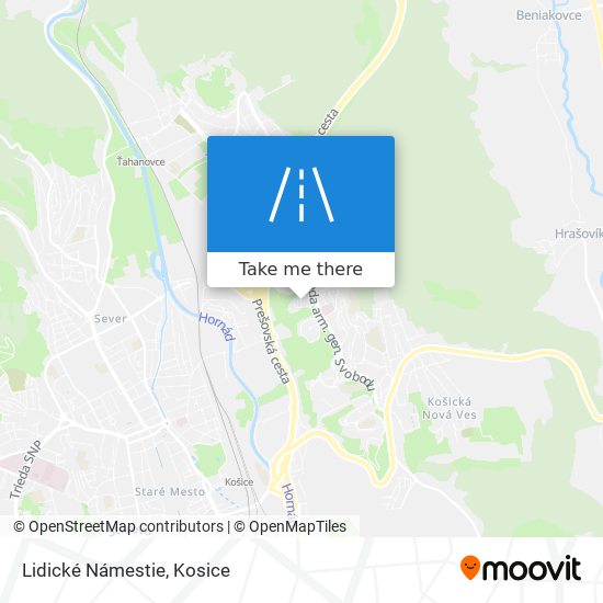 Lidické Námestie map