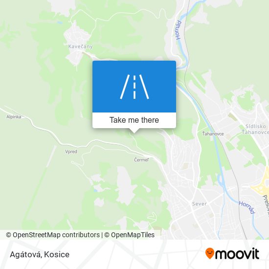 Agátová map