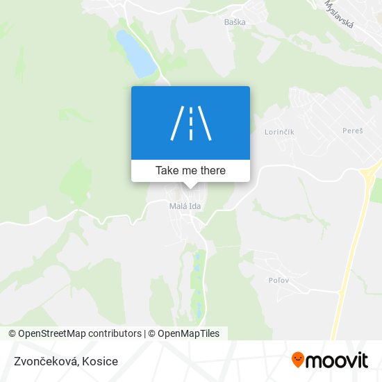 Zvončeková map