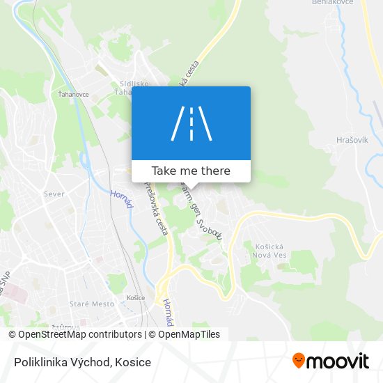 Poliklinika Východ map