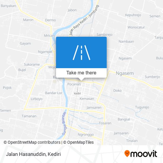 Jalan Hasanuddin map