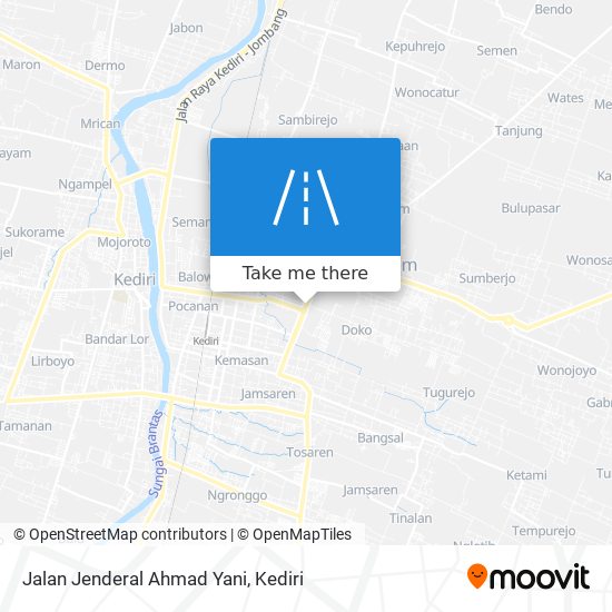 Jalan Jenderal Ahmad Yani map