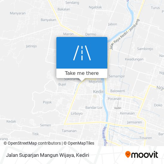 Jalan Suparjan Mangun Wijaya map