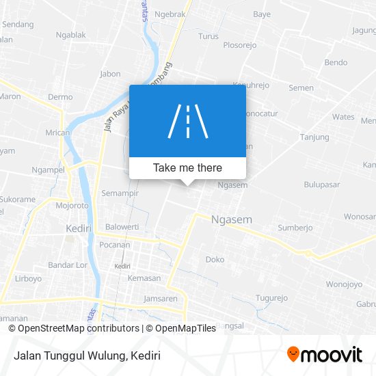 Jalan Tunggul Wulung map