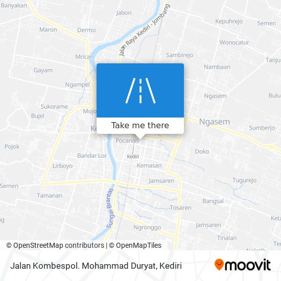 Jalan Kombespol. Mohammad Duryat map