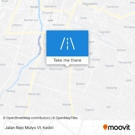 Jalan Rejo Mulyo VI map