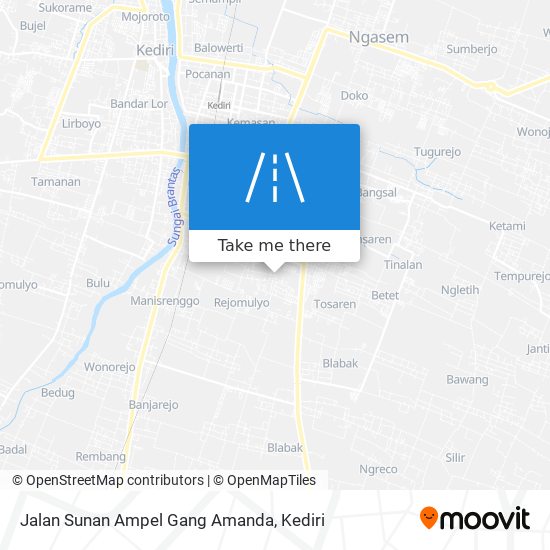 Jalan Sunan Ampel Gang Amanda map